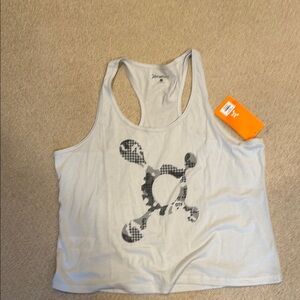 OTF light grey Tank Top with Black Graphic